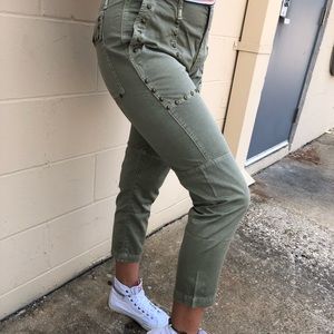 NWT Calvin Rucker Cropped Olive Pants